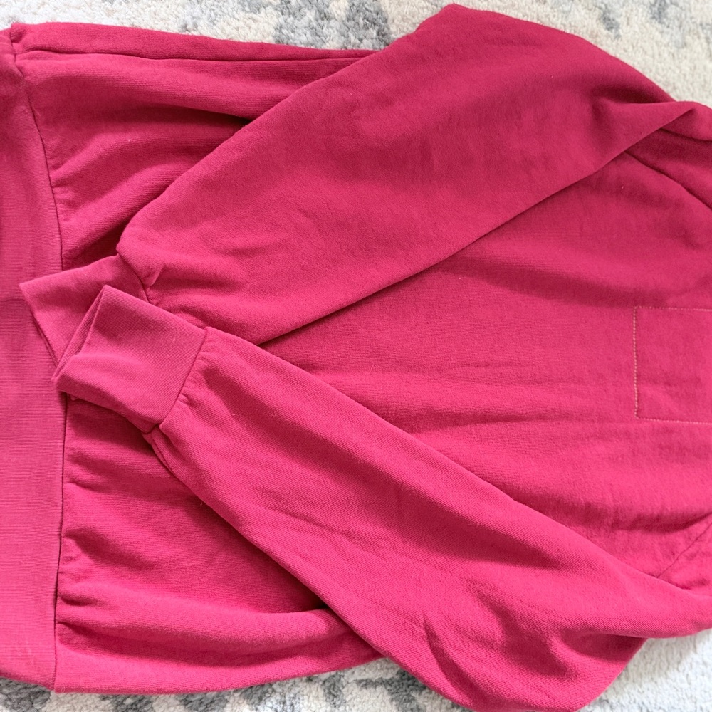 Aviator Nation Red "Pray For Snow" Pullover Sweatshirt - Picture 4 of 6